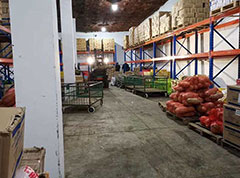北京食品厂蔬菜库房臭氧消毒现场
